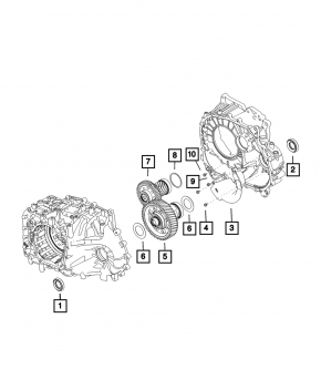 Дифференциал АКПП Jeep Compass 11-13 2.0 FWD CVT