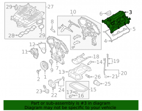 Крышка клапанная правая Infiniti Q50 14-15 3.7 VQ37VHR