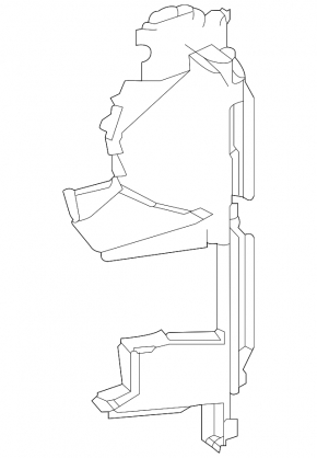 Deflector radiator dreapta pentru Toyota Highlander hibrid 2021