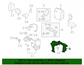 Кронштейн ABS Lexus RX450h 10-15