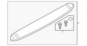 Spoiler hayon Audi Q7 16 - nou original