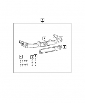 Cârlig de remorcare Jeep Grand Cherokee WK2 11-22 tip 2