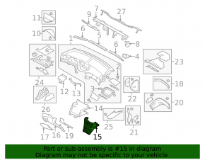 Панель управления Subaru b10 Tribeca