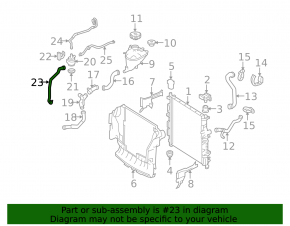 Патрубок охлаждения верхний Mercedes W164 ML350