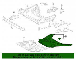 Защита акпп Lexus LS460 LS600h 07-17