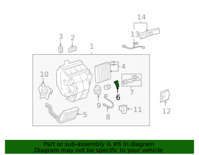 Клапан печки кондиционера Lexus IS250 IS350 06-13
