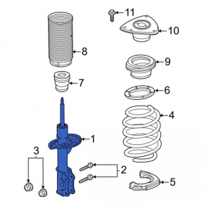 Amortizor fata dreapta Ford Explorer 20-24 3.0T