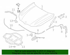 Эмблема капота BMW X3 G01 18-24