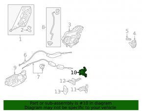 Петля двери верхняя задняя левая Honda HR-V 16-22