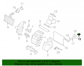 Клапан печки кондиционера Subaru Impreza 17-23 GK