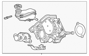 Главный тормозной цилиндр в сборе Chevrolet Volt 16-