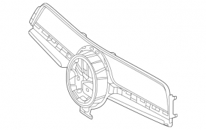 Решетка радиатора в сборе grill Mercedes W167 GLE 350 450 20-23 под камеру, AMG pkg