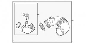 Воздуховод VW Jetta 11-14 USA 2.0 TDI