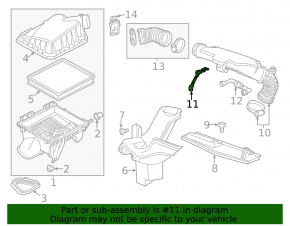 Кронштейн воздухоприемника Chevrolet Malibu 13-15 2.5