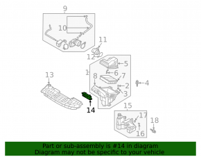 Conector conductă de aer Hyundai Elantra 21-24 2.0