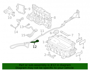 Кабель силовой толстый Nissan Leaf 11-12