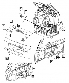 Стоп сигнал Jeep Patriot 11-17