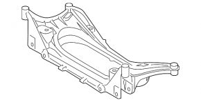 Подрамник передний Lexus GS300 GS350 GS430 GS450h 06-11 rwd