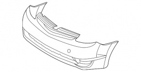 Бампер передний голый Toyota Prius 20 04-09