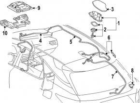Amplifier Antenna Assembly Toyota Sienna 21-26