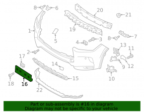 Площадка номерного знака передняя Infiniti QX50 19-25