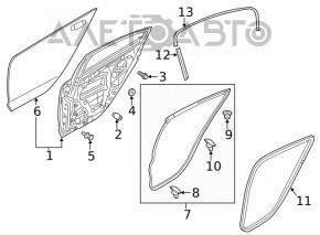 Дверь в сборе задняя левая Mazda 6 14-21