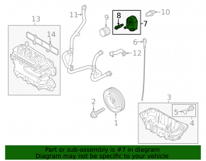 Масляный охладитель ДВС Ford Escape MK4 20-26 1.5T