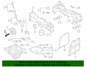 Болт шкива коленвала Subaru XV Crosstrek 18-23 2.0