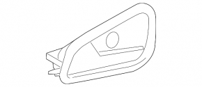 Ручка двери внутренняя передняя левая Ford Focus mk3 11-18 дорест