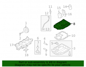 Полуподдон двигателя Audi A4 B8 08-16 2.0T