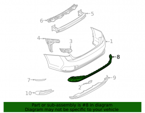 Capac bara spate pentru VW Jetta 22-26