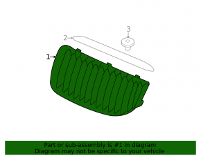 Решетка радиатора grill правая BMW 3 E90 E92 09-12