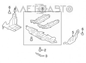 Защита арки двигателя правая Subaru Forester 14-18 SJ 2.0 XT