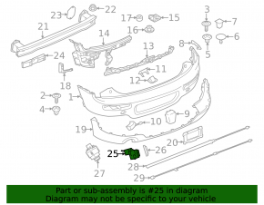Парктроник передний Mini Cooper F56 3d 14-18