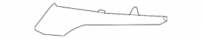 Capac Oglinda Stânga Lexus RX350 RX450h 16-22 Crom