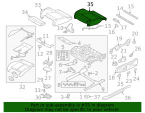 Scaun pasager Audi A5 F5 20-25 cu airbag, electric, încălzit, piele maro, zgâriat, necesită curățare