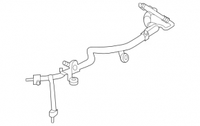 Трубка кондиционера компрессор-печка вторая Mercedes W167 GLE 350 450 20-23
