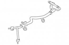 Трубка кондиционера компрессор-печка вторая Mercedes W167 GLE 350 450 20-23
