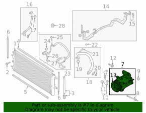 Компрессор кондиционера Ford Fusion mk5 13-20 1.5Т 1.6T