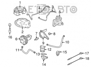 Клапан воздушный VW CC 09-17