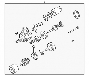 Стартер Mitsubishi Outlander 14-20