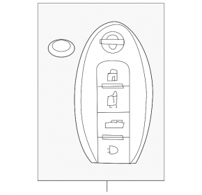 Ключ smart key Nissan Murano z51 09-14
