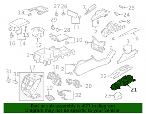 Schimbătorul de viteze al cutiei de viteze Honda Clarity 18-19 SUA