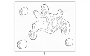 Arbore punte spate stânga Mercedes Clasa A V177 19-22