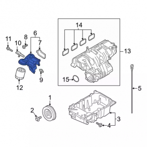 Корпус масляного фильтра Ford Explorer 20-25 2.3T