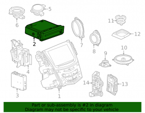 CD Player Cadillac ATS 13-17