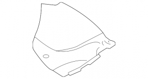 Ornament grilă ștergător parbriz stânga BMW 6 GT G32 18-19