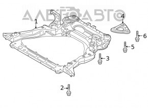 Подрамник передний Nissan Rogue 21-21