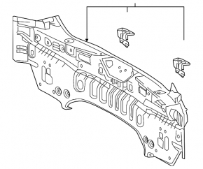 Задняя панель Toyota Prius 50 16-18