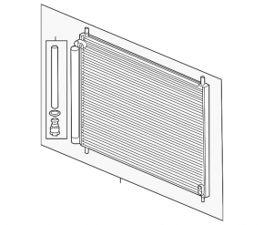 Condensator radiator aer condiționat Honda Accord 13-17 hibrid